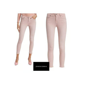 Jonathan Simkhai Pink Skinny standard mid rise Five Pockets Jeans Womens size 24